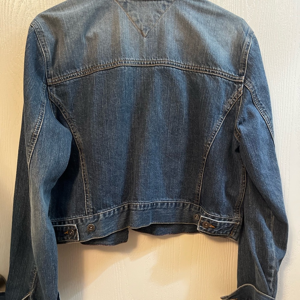 Vintage Tommy Hilfiger Blue Denim Button Up Jean Jacket Made in Turkey XL - Picture 7 of 7